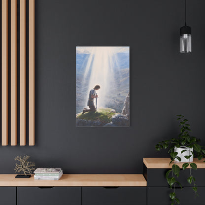 King Arthur Claiming Excalibur Sacred Destiny Wall Art & Canvas Print
