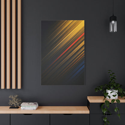 Golden Diagonal Light Abstract Wall Art & Canvas Prints