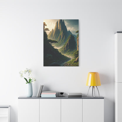 Mystical Mountain Valley Landscape Wall Art & Canvas Prints