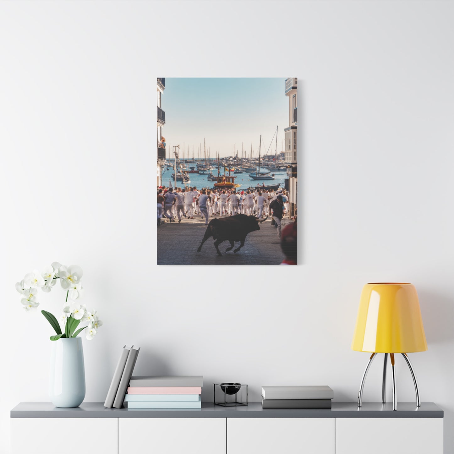 Bous a la Mar Coastal Bull Festival Wall Art & Canvas Print