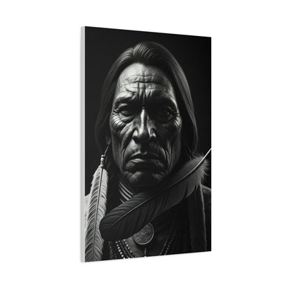 Weathered Resolve Black & White Portrait Wall Art & Canvas Prints