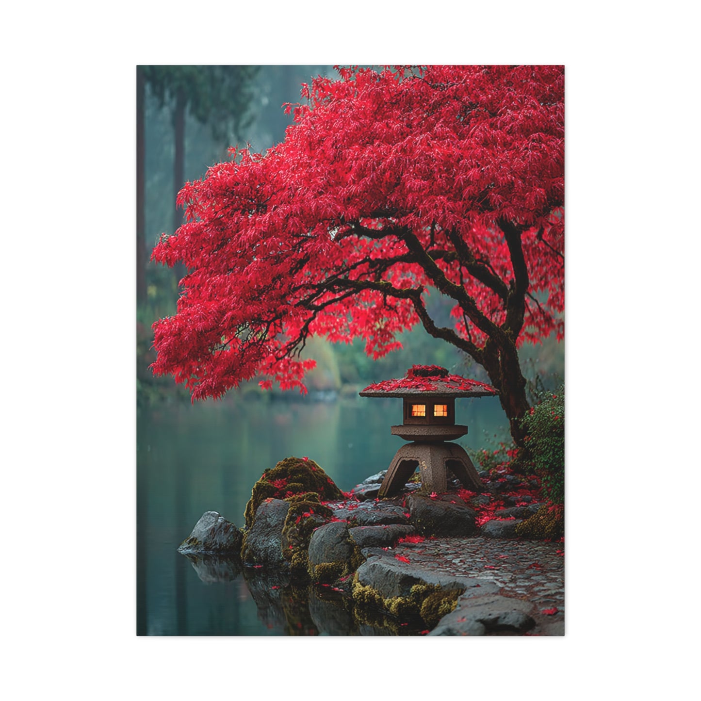 Japanese Maple Garden Autumn Wall Art & Canvas Print
