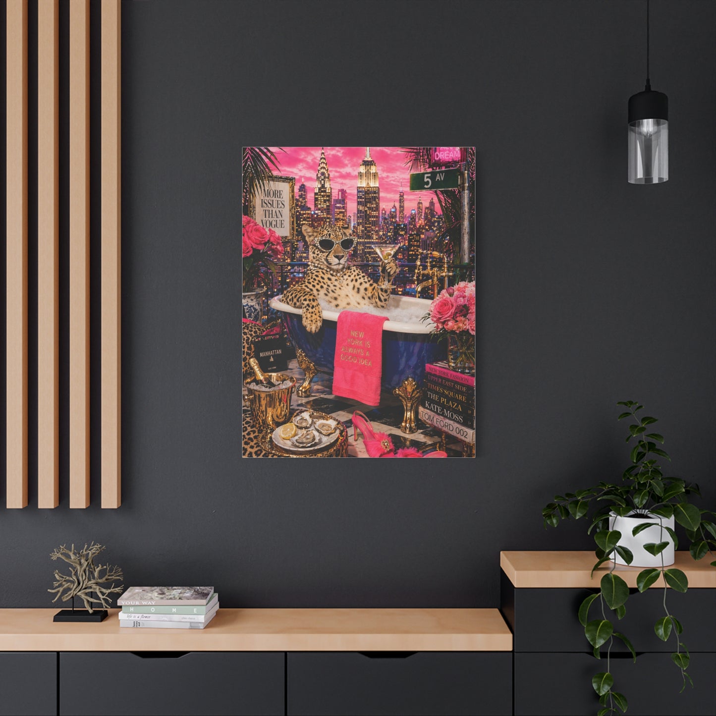 Pop Surreal NYC Luxury Scene Wall Art & Canvas Print