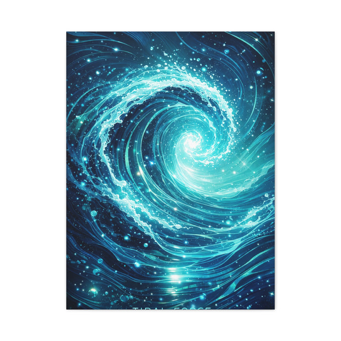 Tidal Force Abstract Ocean Wall Art & Canvas Print