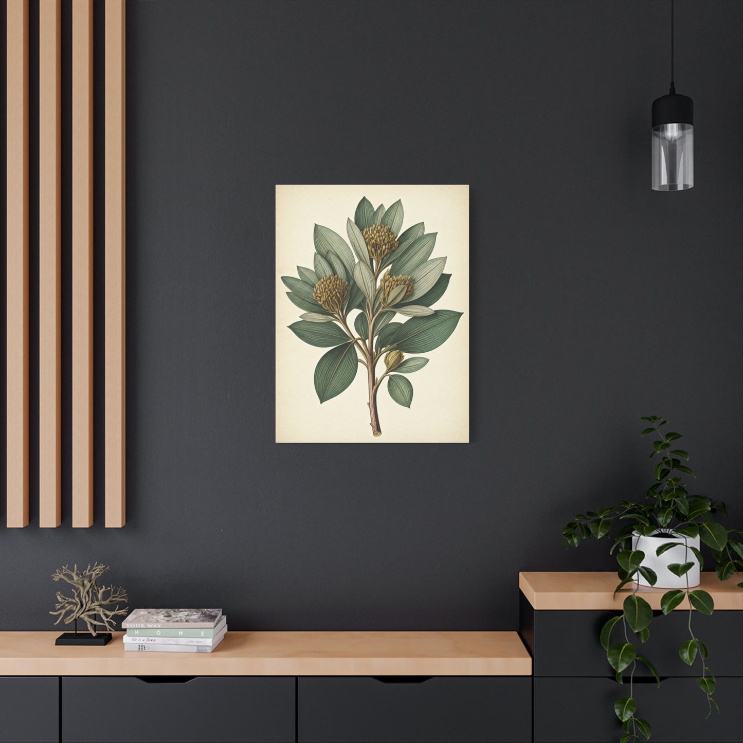 Floral Branch Illustration Wall Art & Canvas Prints