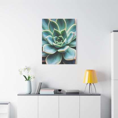 Sage Succulent Bloom Wall Art & Canvas Prints