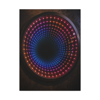 Infinity Neon Tunnel Mirror Wall Art & Canvas Print