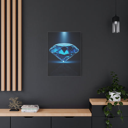 Blue Diamond Reflection Wall Art & Canvas Prints