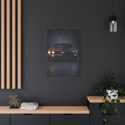 Ford Mustang Evolution Split 1969 vs Dark Horse Wall Art & Canvas Prints