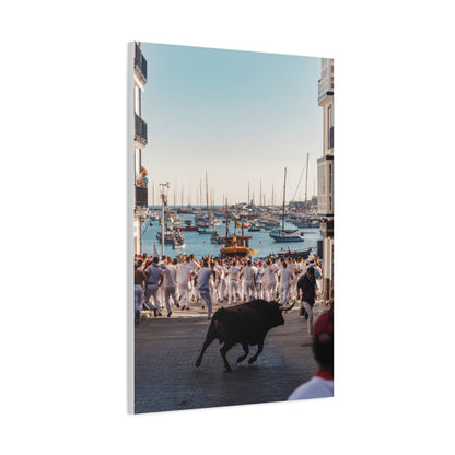 Bous a la Mar Coastal Bull Festival Wall Art & Canvas Print