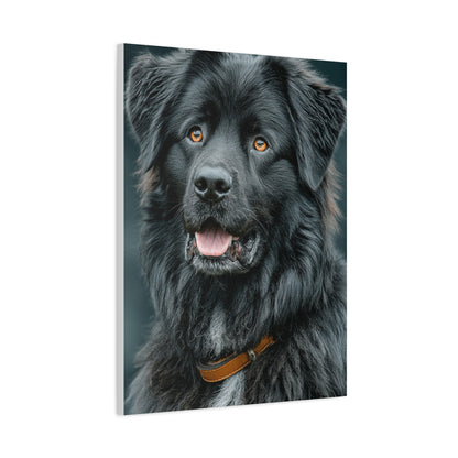 Noble Newfoundland Portrait Wall Art & Canvas Print
