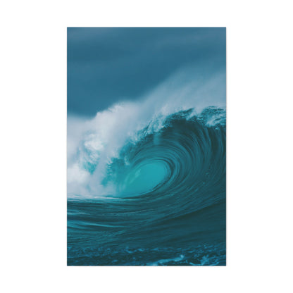 Powerful Ocean Wave Motion Wall Art & Canvas Print