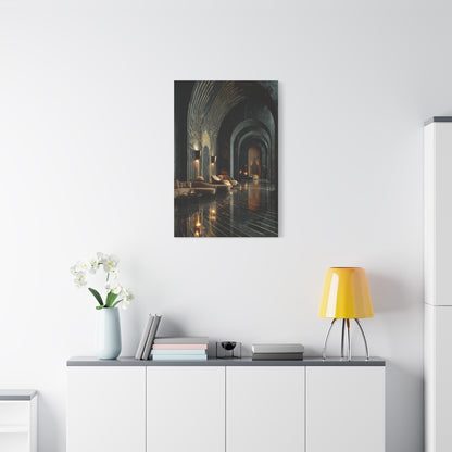 Art Deco Black and Gold Interior Wall Art & Canvas Print