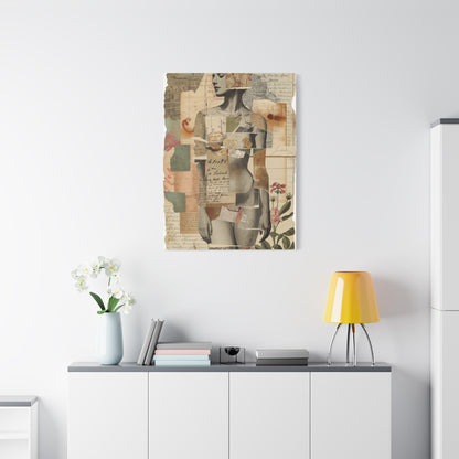 Mixed Media Nude Composition Wall Art & Canvas Print