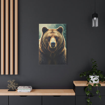 Grizzly Bear Profile Study Wall Art & Canvas Prints