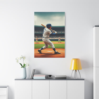 Classic Batter Swing in Stadium Action Wall Art & Canvas Prints
