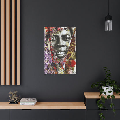 Avant Garde Mixed Media Portrait Collage Wall Art & Canvas Print