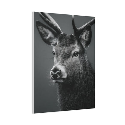 Highland Stag Moonlight Profile Wall Art & Canvas Print