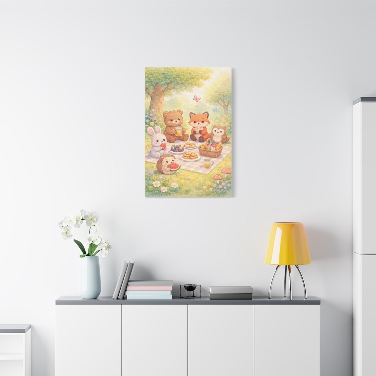 Magical Forest Picnic Wall Art & Canvas Print
