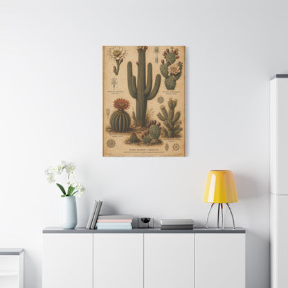 Vintage Desert Botanical Study Southwest Wall Art & Canvas Print