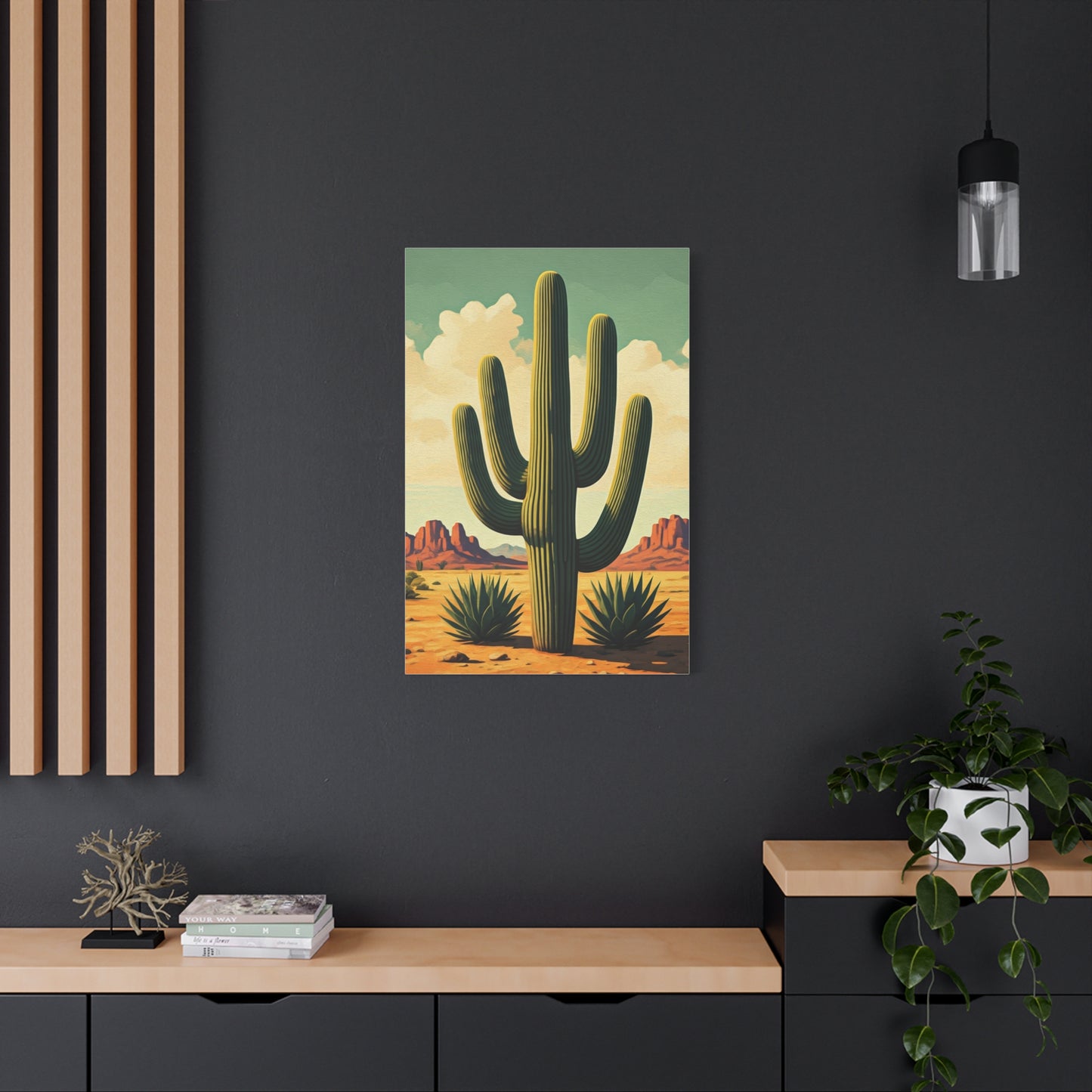 Classic Saguaro Desert Scene Wall Art & Canvas Prints