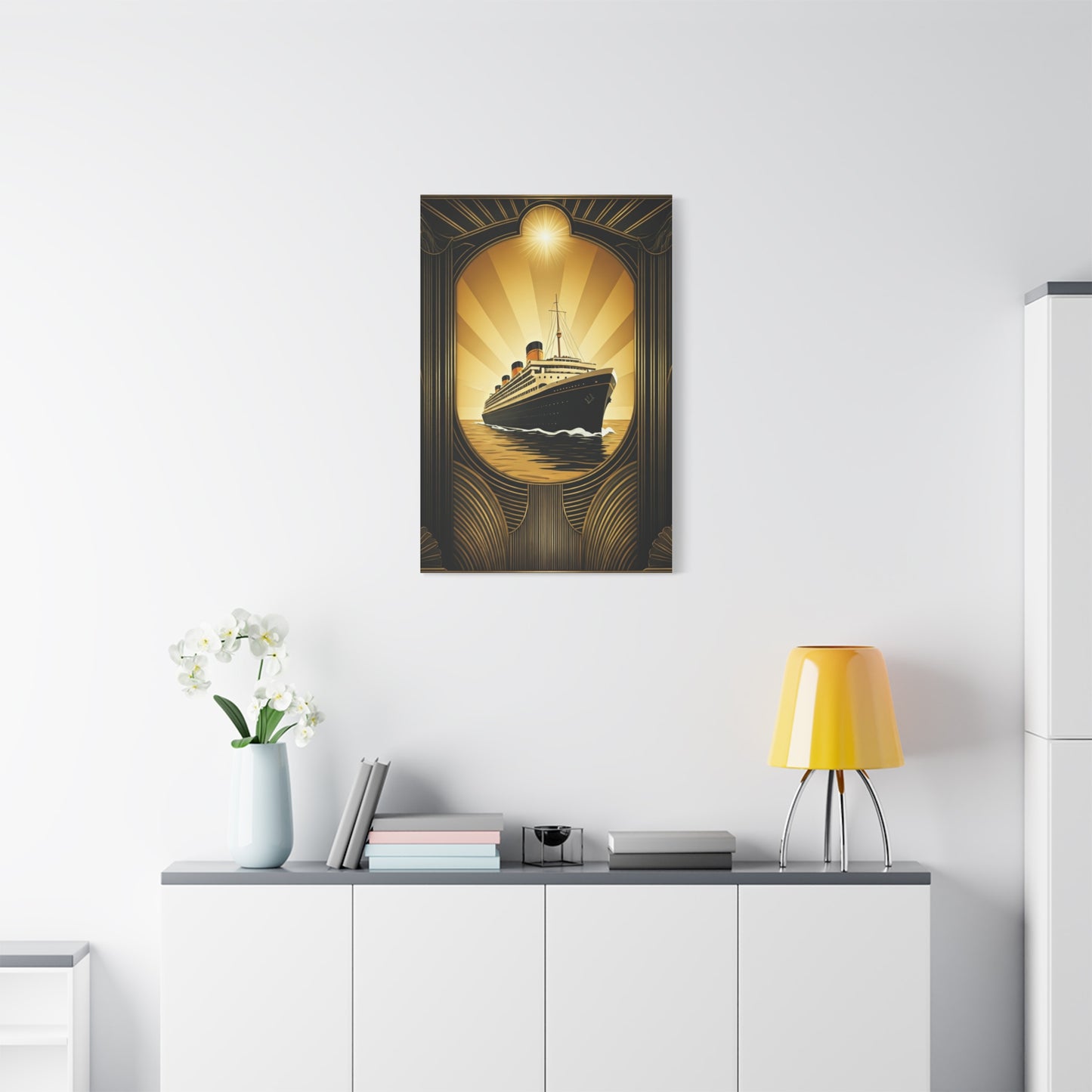 Golden Voyage Art Deco Cruise Wall Art & Canvas Prints