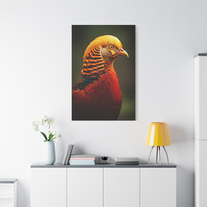Regal Red Pheasant Portrait Wall Art & Canvas Prints
