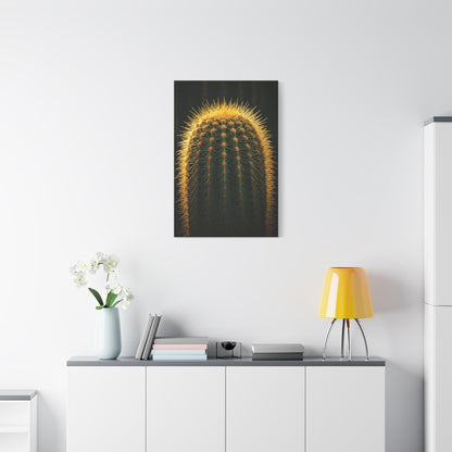 Radiant Barrel Cactus Glow Wall Art & Canvas Prints