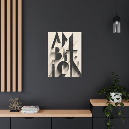 Abstract Ambition Typography Composition Wall Art & Canvas Print