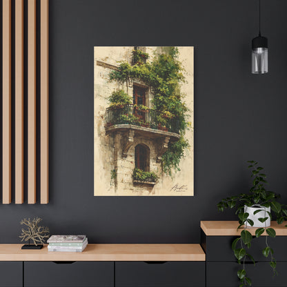 Parisian Balcony Ivy Wall Art & Canvas Print