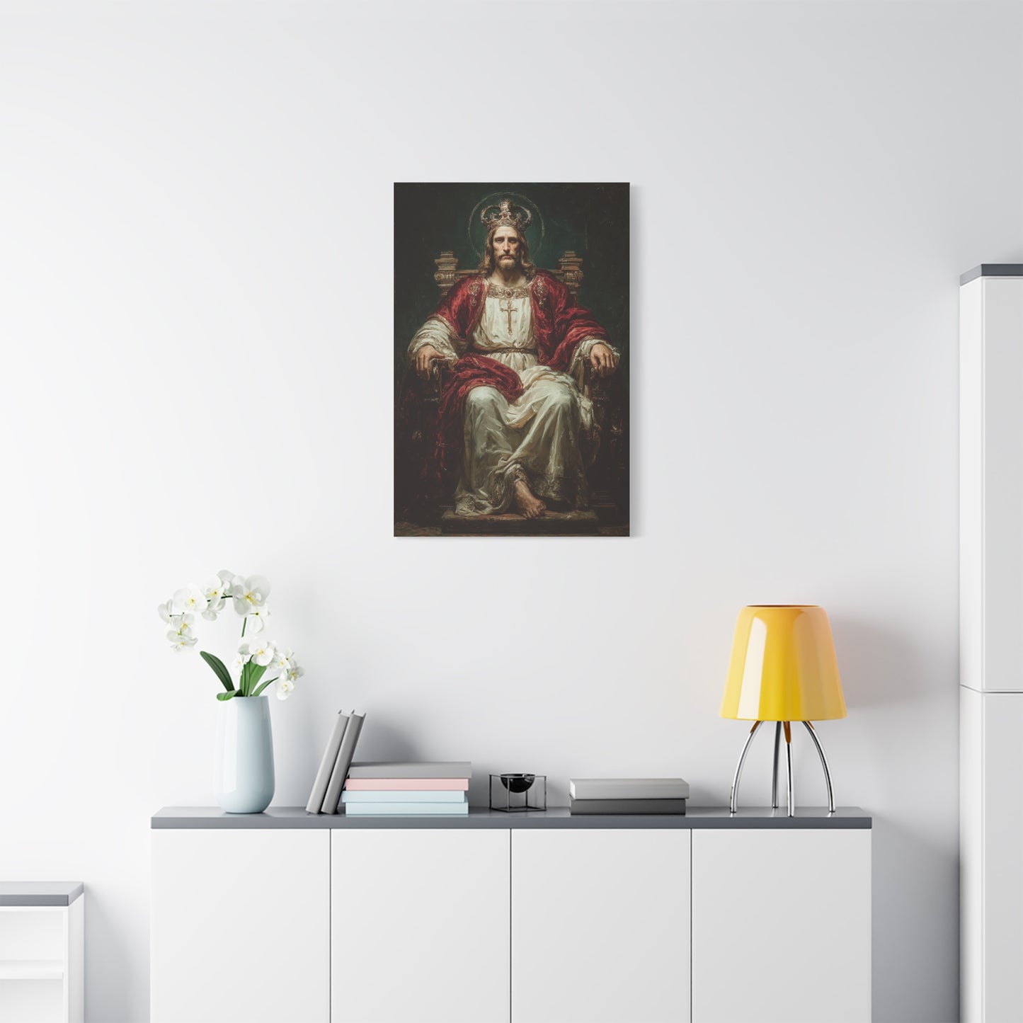 Christ the King Throne Portrait Wall Art & Canvas Print