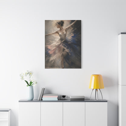 Expressive Ballet Motion Painting Wall Art & Canvas Print