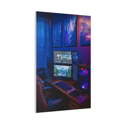 Immersive Gaming Setup Wall Art & Canvas Print
