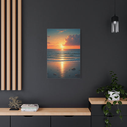 Sunset Tide Glow Coastal Wall Art & Canvas Prints