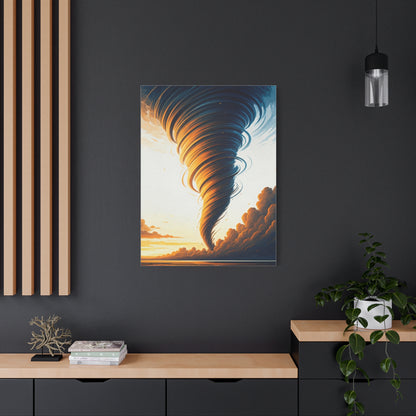 Golden Hour Tornado Landscape Wall Art & Canvas Prints