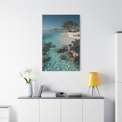 Tropical Driftwood Cove Wall Art & Canvas Print