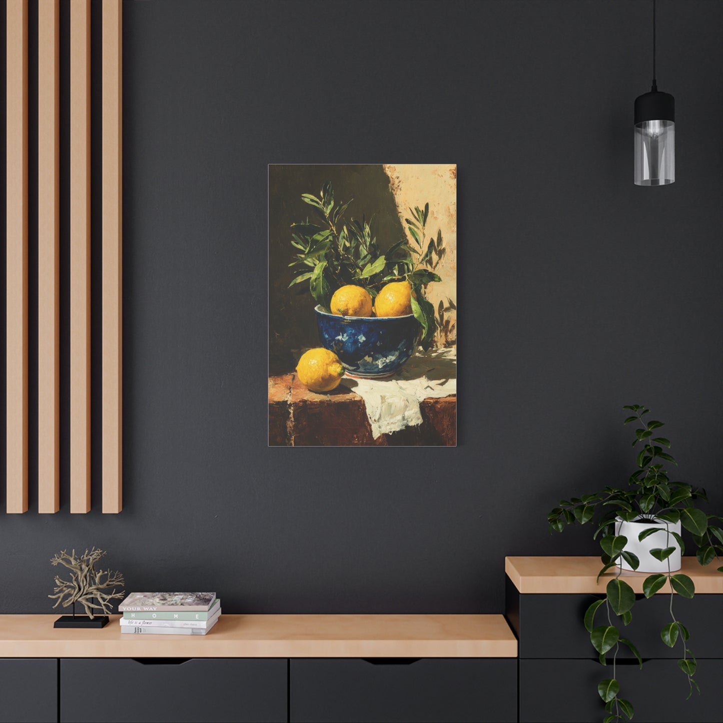 Sicilian Lemon Bowl Still Life Wall Art & Canvas Print