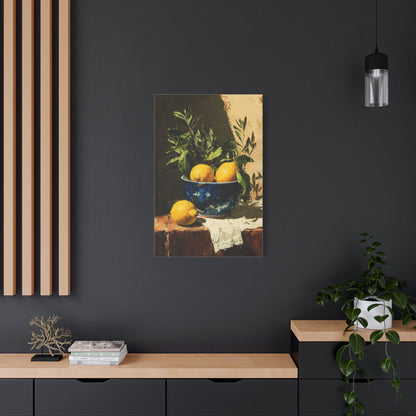 Sicilian Lemon Bowl Still Life Wall Art & Canvas Print