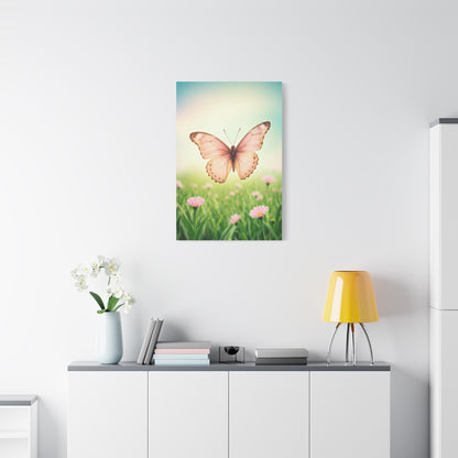 Blush Meadow Butterfly Elegance Wall Art & Canvas Prints