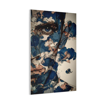 Ink Cloud Portrait Abstract Wall Art & Canvas Print
