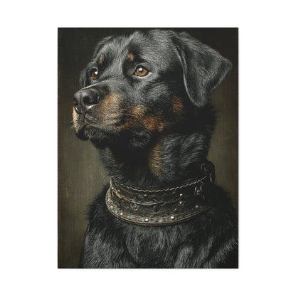 Rottweiler Classic Portrait Wall Art & Canvas Print