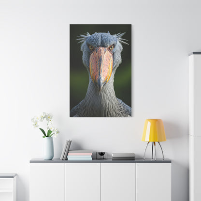 Majestic Shoebill Stork Close-Up Wall Art & Canvas Prints