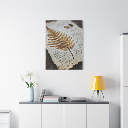 Antique Botanical Fern Study Wall Art & Canvas Print