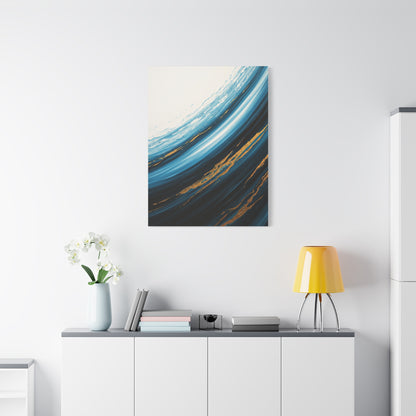 Azure Current Gold Accent Wall Art & Canvas Prints