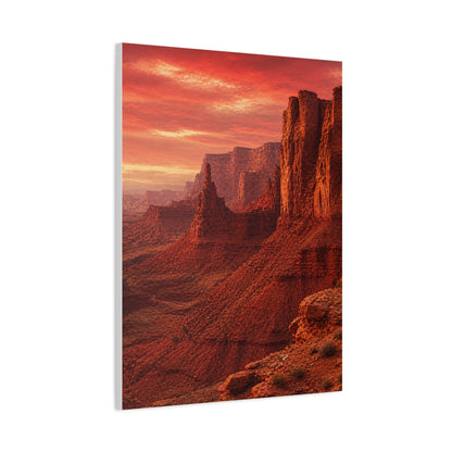 Desert Red Canyon Landscape Wall Art & Canvas Print