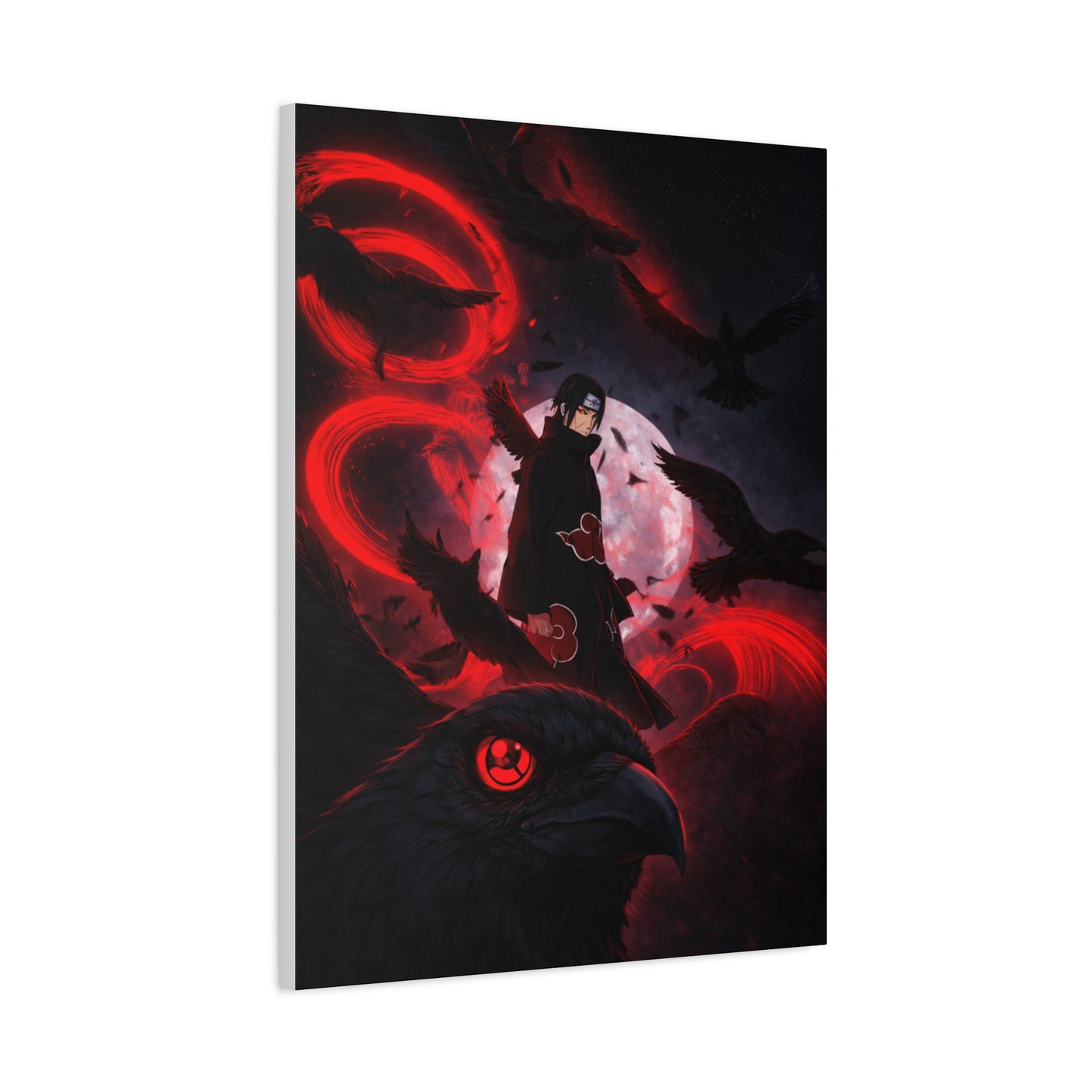 Itachi Uchiha: The Crow Genjutsu Wall Art & Canvas Print