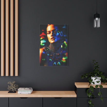 Luminous Fashion Portrait Contemporary Wall Art & Canvas Print