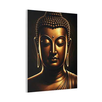 Serene Enlightenment Buddha Close-Up Wall Art & Canvas Prints