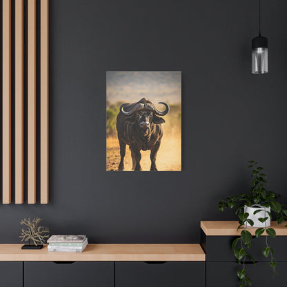 Powerful Buffalo Staring Forward Wall Art & Canvas Prints