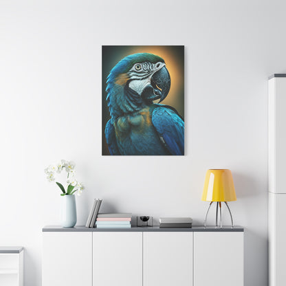 Blue Macaw with Vibrant Feathers Wall Art & Canvas Prints
